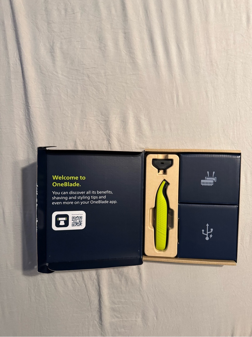 Philips OneBlade with Neon Lime Accent Box